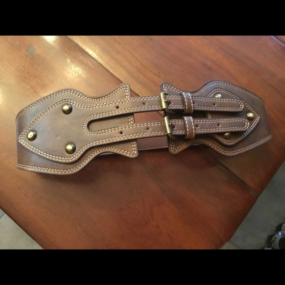 Women’s PU Leather Belt W/Buckles Front Design L main image 4